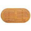 vidaXL Tischplatte &Ouml;l-Natur 80 x 40 x 2 cm Massivholz Akazie