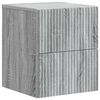 vidaXL Wandmontierter Nachttisch Graues Sonoma 33 x 34,5 x 40 cm