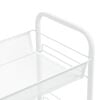 vidaXL K&uuml;chenwagen 4 Etagen Wei&szlig; 46x26x85 cm Eisen