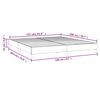 vidaXL Boxspringbettgestell Dunkelgrau 160x200 cm Stoff