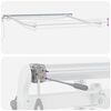 vidaXL Markise Automatisch mit LED Braun 300x250 cm