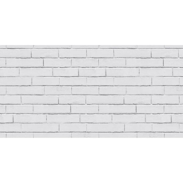 Noordwand Tapete Good Vibes Chalkboard Brick Wall Wei&szlig; und Grau