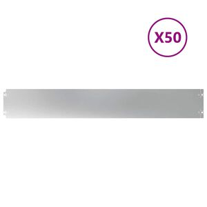 vidaXL Rasenkanten 50 Stk. 15x103 cm Verzinkter Stahl