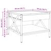 vidaXL Couchtisch mit Infinity-LED Braun Eichen-Optik 50x50x38 cm