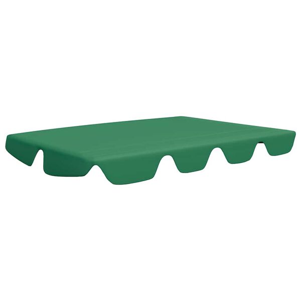 vidaXL Ersatzdach f&uuml;r Hollywoodschaukel Gr&uuml;n 150/130x105/70 cm