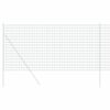 vidaXL Eurozaun Gr&uuml;n 1,2 x 25 m PVC-beschichtetes Eisen