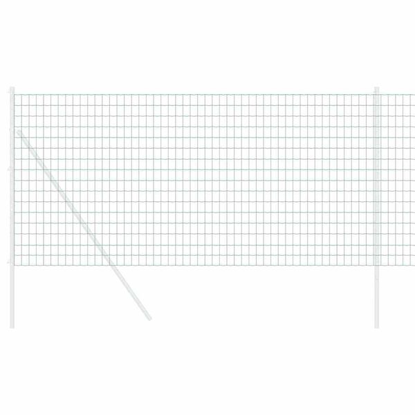 vidaXL Eurozaun Gr&uuml;n 1,2 x 25 m PVC-beschichtetes Eisen