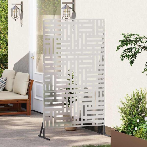vidaXL Sichtschutz Grau 100 x 50 x 180 cm Stahl