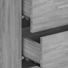 vidaXL Wand-Nachttische 2 Stk. Grau Sonoma