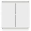 vidaXL LED-Sideboard mit Regal Wei&szlig; 71 x 34,5 x 75 cm Holzwerkstoff