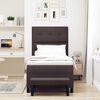 vidaXL Boxspringbett mit Matratze Dunkelbraun 80 x 200 cm Stoff