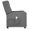 vidaXL Massagesessel Hellgrau Stoff
