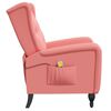 vidaXL Massagesessel Rosa Samt