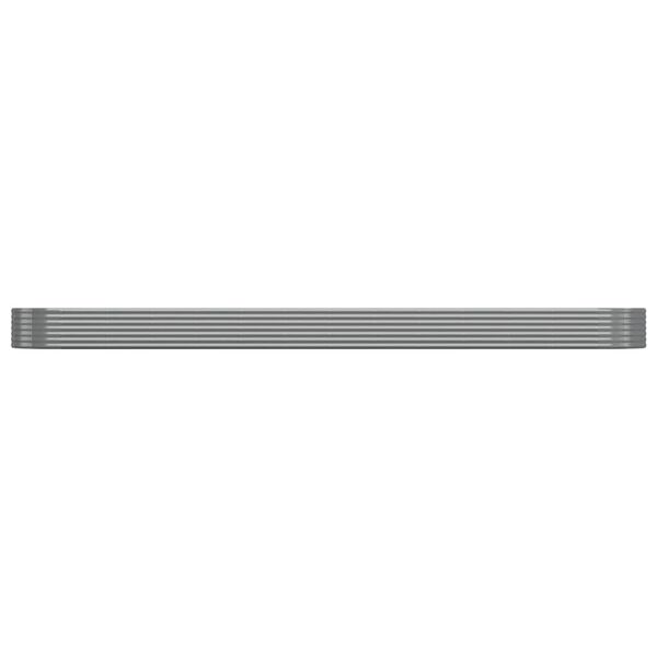 vidaXL Hochbeet Verzinkter Stahl 544x100x36 cm Grau