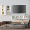 vidaXL 4-tlg. TV-Schrank-Set Wei&szlig; Holzwerkstoff