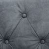 vidaXL Chesterfield-Sofa 2-Sitzer Stoffbezug Grau