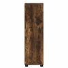 vidaXL Badezimmerschrank mit T&uuml;r Ger&auml;ucherte Eiche 30,5 x 30 x 101 cm