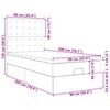 vidaXL Ottoman-Bett mit Matratzen & LEDs Rosa 90x200 cm Samt