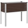 vidaXL Garten-Pflanzgef&auml;&szlig; Braun 100 x 45 x 90 cm Stahl