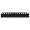 vidaXL Massivholzbett ohne Matratze Schwarz 75x190 cm