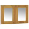 vidaXL Spiegelschrank 60x10x40 cm Massivholz Teak