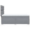 vidaXL Boxspringbett mit Matratze Hellgrau 90x190 cm Stoff