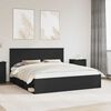 vidaXL Bettrahmen Schwarz 180 x 200 cm Massives Kiefernholz