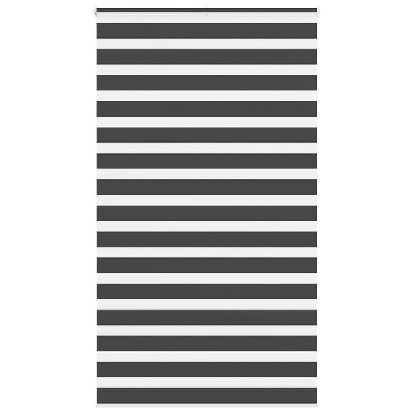 vidaXL Doppelrollo Schwarz 130x230 cm Stoffbreite 125,9 cm Polyester