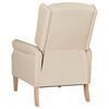 vidaXL Relaxsessel Verstellbar Creme Stoff