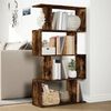 vidaXL Raumteiler-B&uuml;cherregal 4 B&ouml;den R&auml;uchereiche 70x24x129 cm
