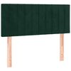 vidaXL Boxspringbett mit Matratze Dunkelgr&uuml;n 90x190 cm Samt