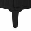 vidaXL Waschbeckenschrank mit T&uuml;r Schwarz Eichen-Optik 58 x 33 x 60 cm