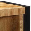 vidaXL Badezimmerm&ouml;bel-Set mit Regal 4 pcs Braun Massives Mangoholz