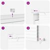 vidaXL Venetianer Jalousie Verstellbar Wei&szlig; 213 x 110 cm PVC