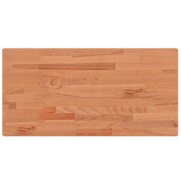 vidaXL Tischplatte 100x50x1,5 cm Rechteckig Massivholz Buche