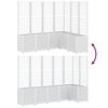 vidaXL Pflanzk&uuml;bel mit Rankgitter Wei&szlig; 160x120x140 cm PP