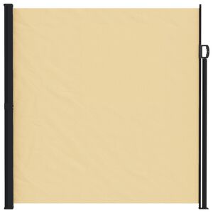 vidaXL Ausziehbares Seitenmarkise Sand 600 x 220 cm Polyester