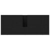 vidaXL Waschbeckenschrank mit T&uuml;r Schwarz Eichen-Optik 80 x 30 x 60 cm