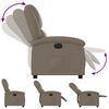 vidaXL Relaxsessel Elektrisch Cappuccino-Braun Kunstleder