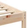 vidaXL Bettrahmen mit Kopfteil Braun 90 x 190 cm Massives Kiefernholz