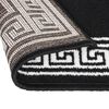 vidaXL Teppichl&auml;ufer BCF Schwarz mit Motiv 80x250 cm