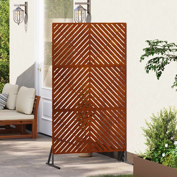 vidaXL Sichtschutz Grau 100 x 50 x 180 cm Stahl