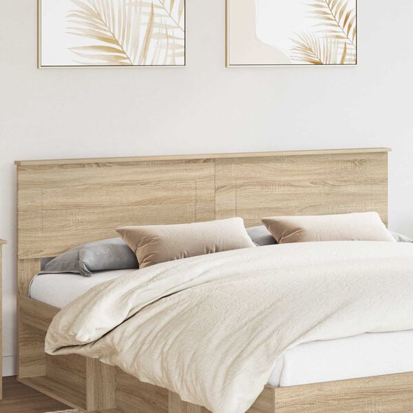 vidaXL Kopfteil Sonoma-Eiche 200 cm Holzwerkstoff