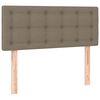 vidaXL Boxspringbett mit Matratze Taupe 120x190 cm Stoff
