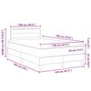 vidaXL Boxspringbett mit Matratze Schwarz 120 x 190 cm Stoff