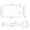 vidaXL Couchtischbeine V-Form 2 Stück Anthrazit 60x(30-31,3) cm Stahl