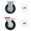 vidaXL 12 Stk. Rollen 125 mm