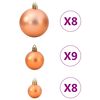 vidaXL Weihnachtskugeln 98 Stk. Kupferbraun &Oslash;3/4/6 cm