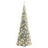 vidaXL Pop-Up-Weihnachtsbaum Künstlich Beschneit 150 LEDs 180 cm