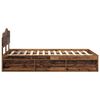 vidaXL Bettrahmen Altholz 120 x 200 cm Massives Kiefernholz